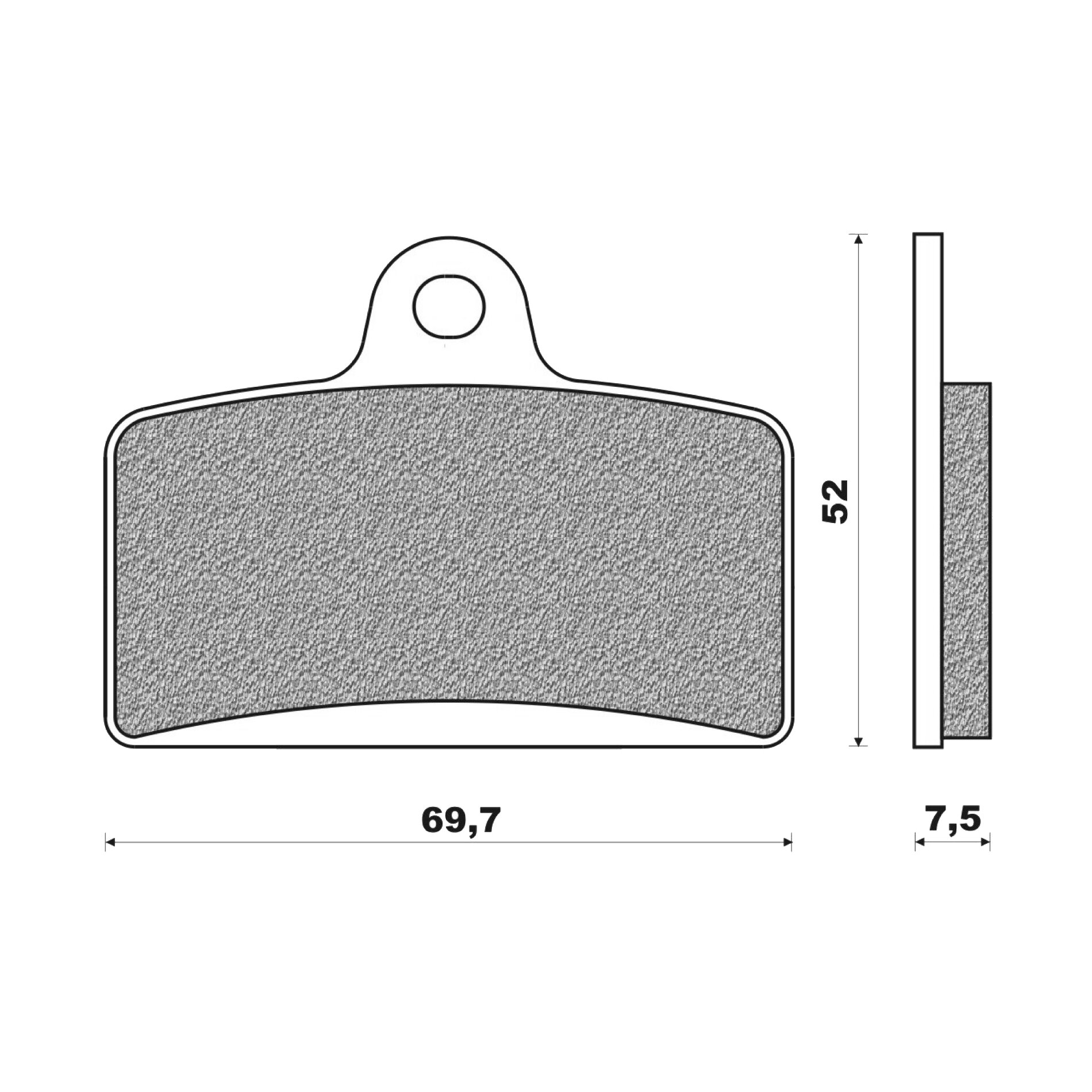 Plaquettes de frein Newfren avant pour derbi 125 nude/gpr racing/nude