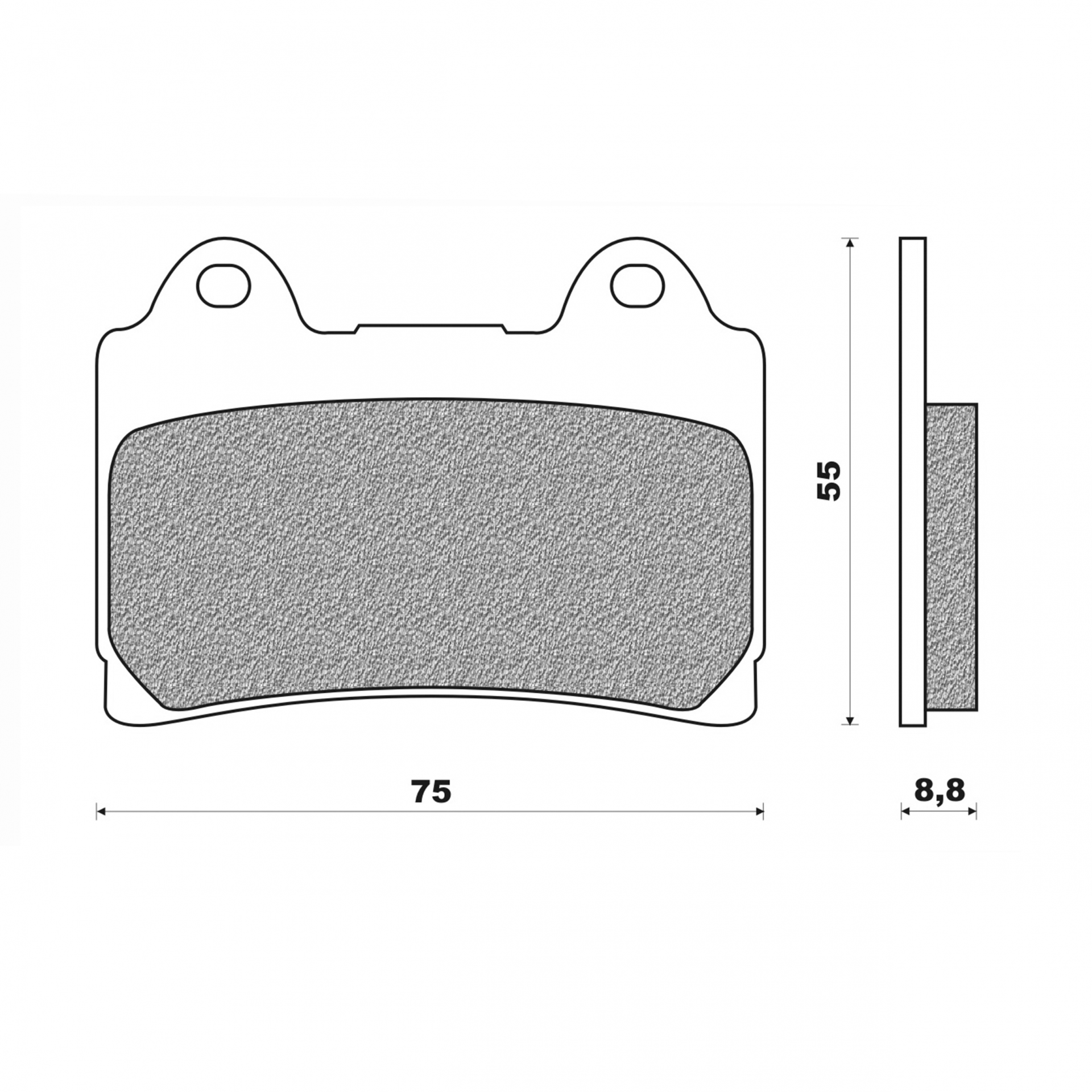 Plaquettes de frein Newfren Yamaha 600 SRX 90-91 / 1200 XJR 94-