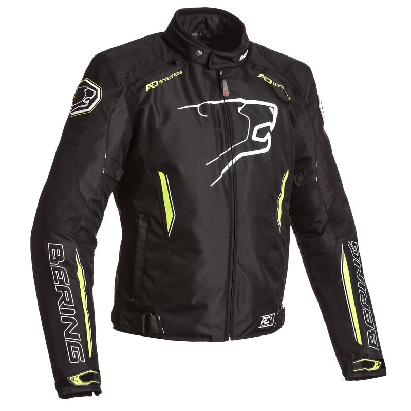 Blouson Bering ESKADRILLE noir/jaune fluo - 2XL
