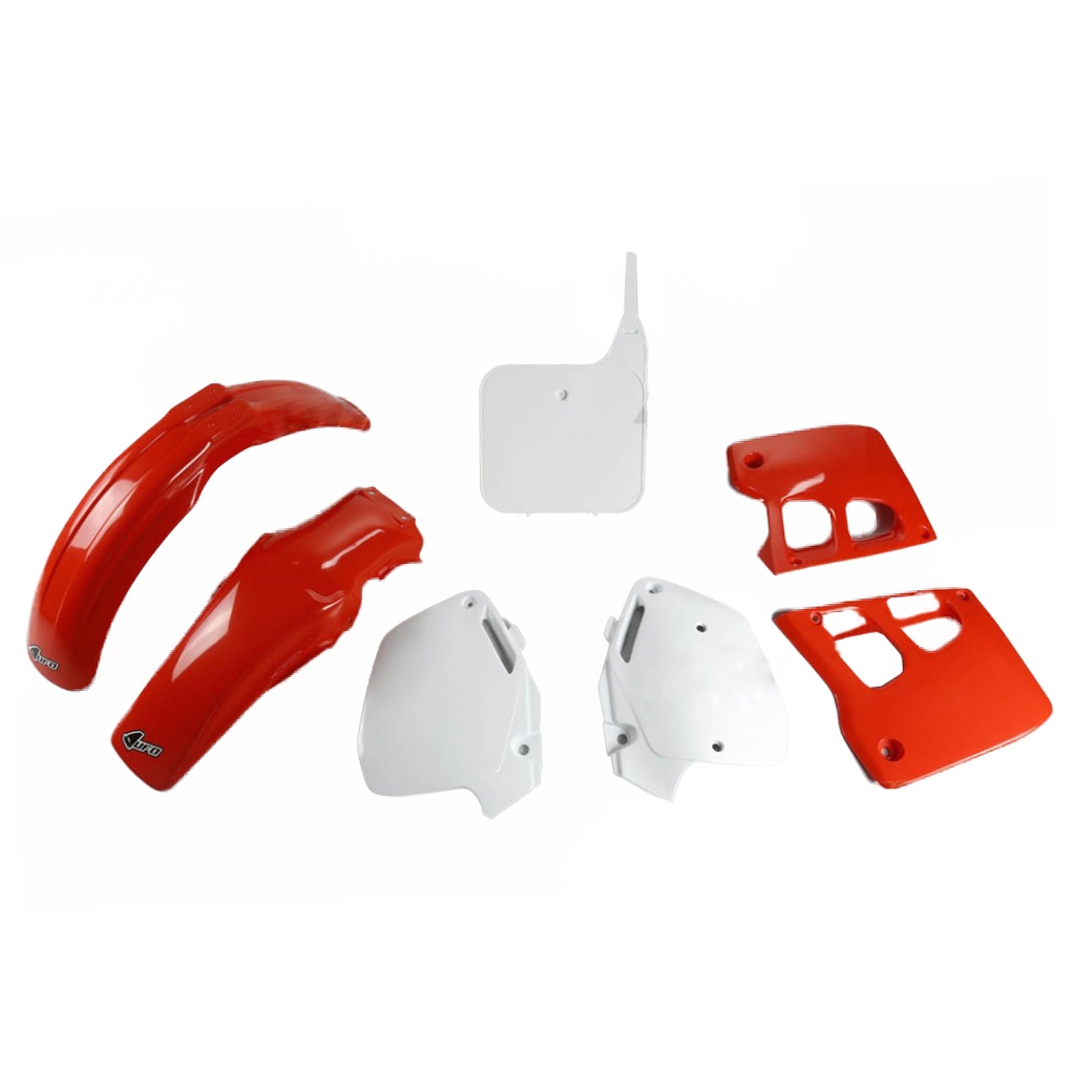Kit plastique UFO Honda CR 125R 91-92 rouge/blanc (couleur origine 90)