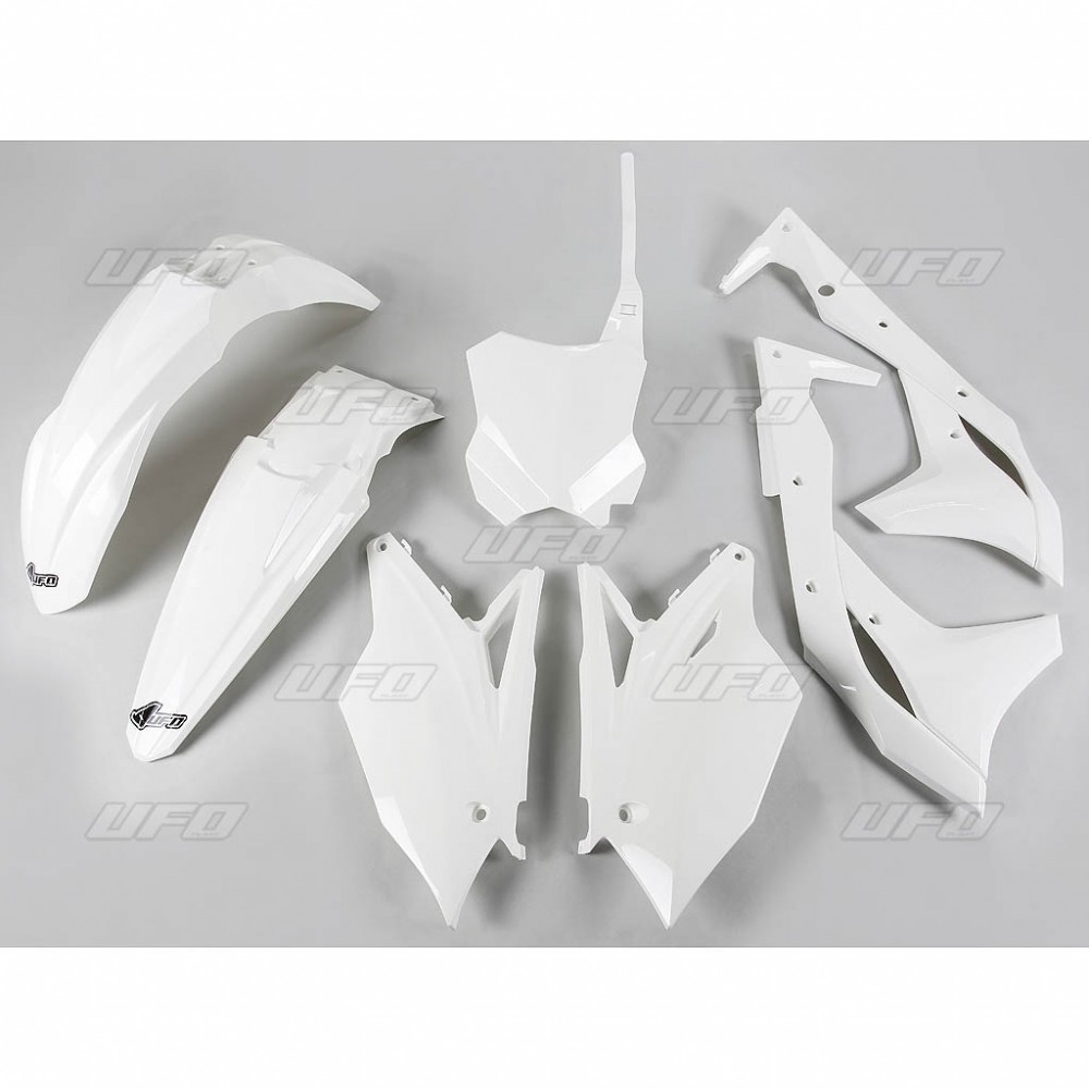 Kit plastique UFO Kawasaki 250 KX-F 2017 blanc
