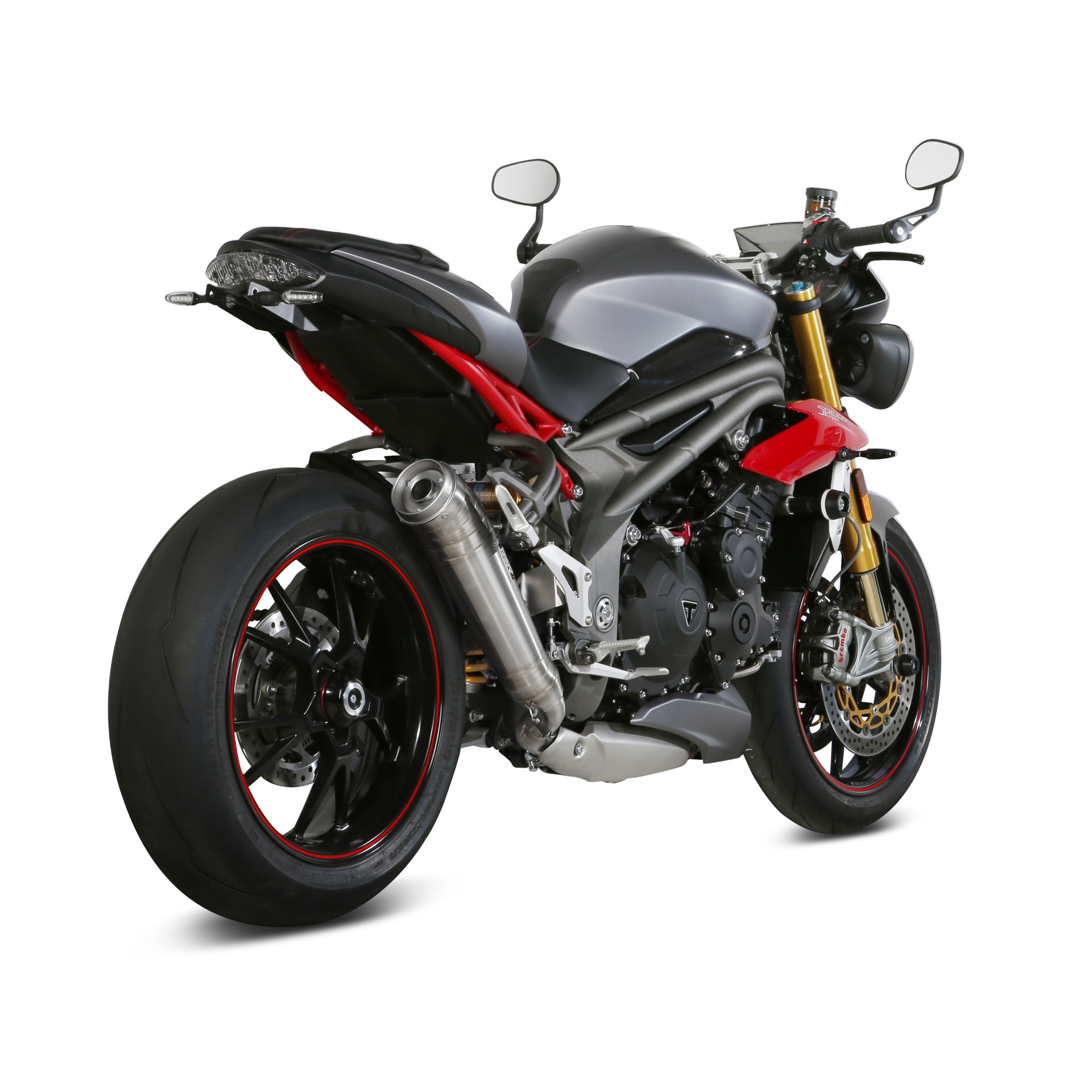 Silencieux MIVV Ghibli inox Triumph Speed triple 1050 16-18