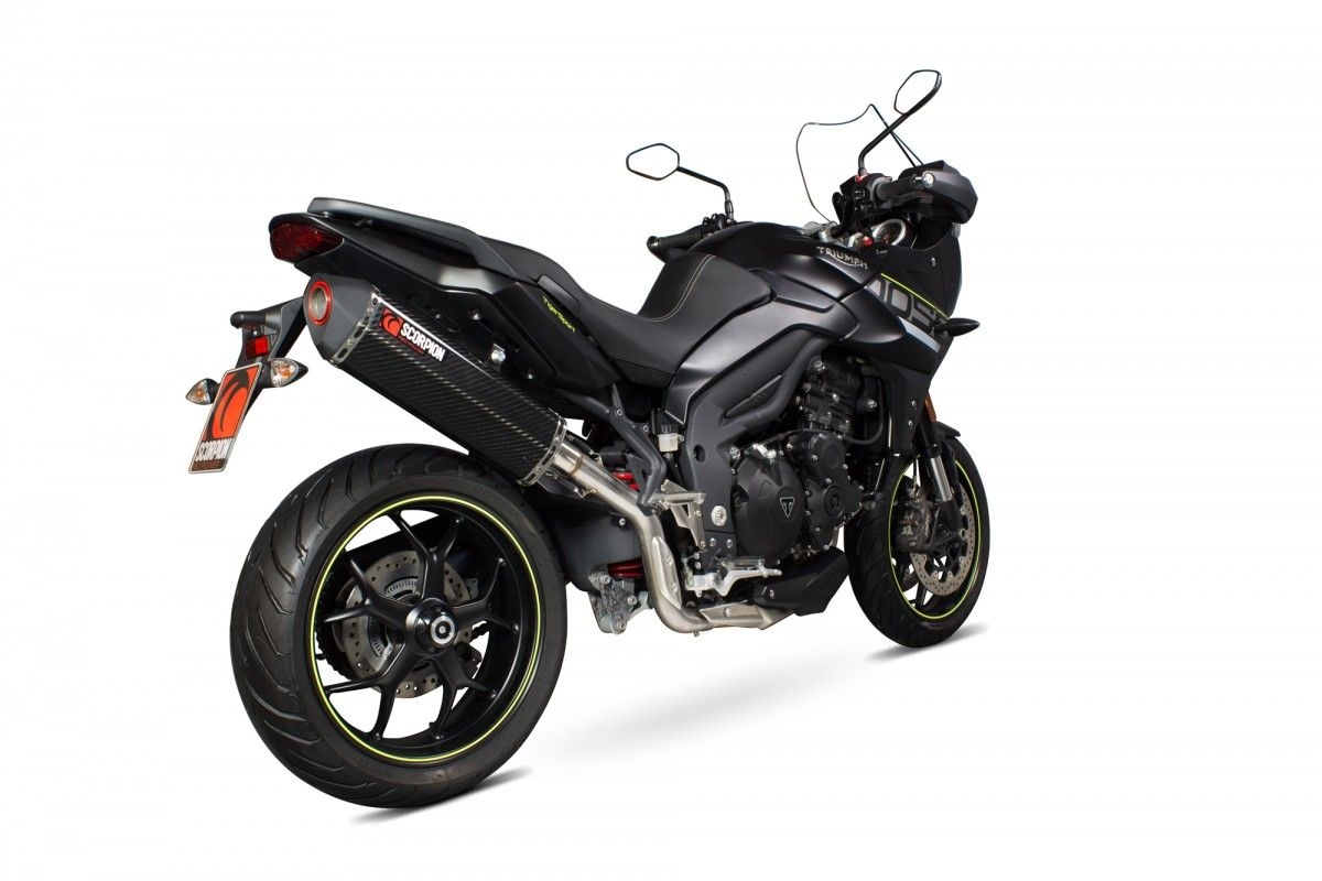Silencieux Scorpion Serket carbone Triumph Tiger 1050 13-17