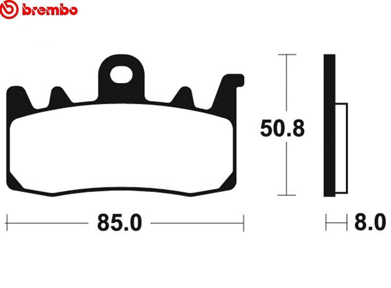 Plaquettes de frein Brembo 07bb38 84 origine avant/arrière