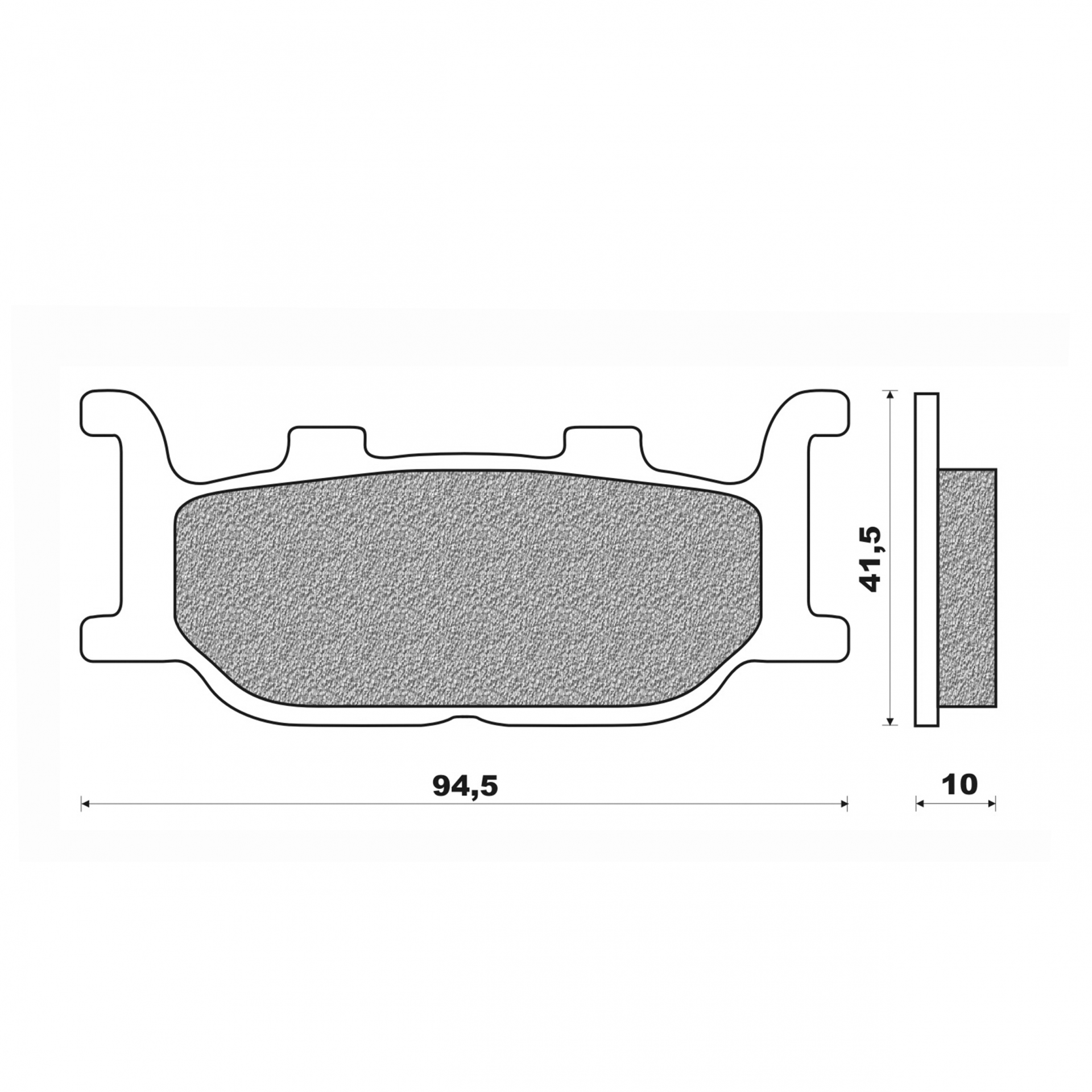 Plaquettes de frein Newfren Yamaha 125 TDR / SR / Virago