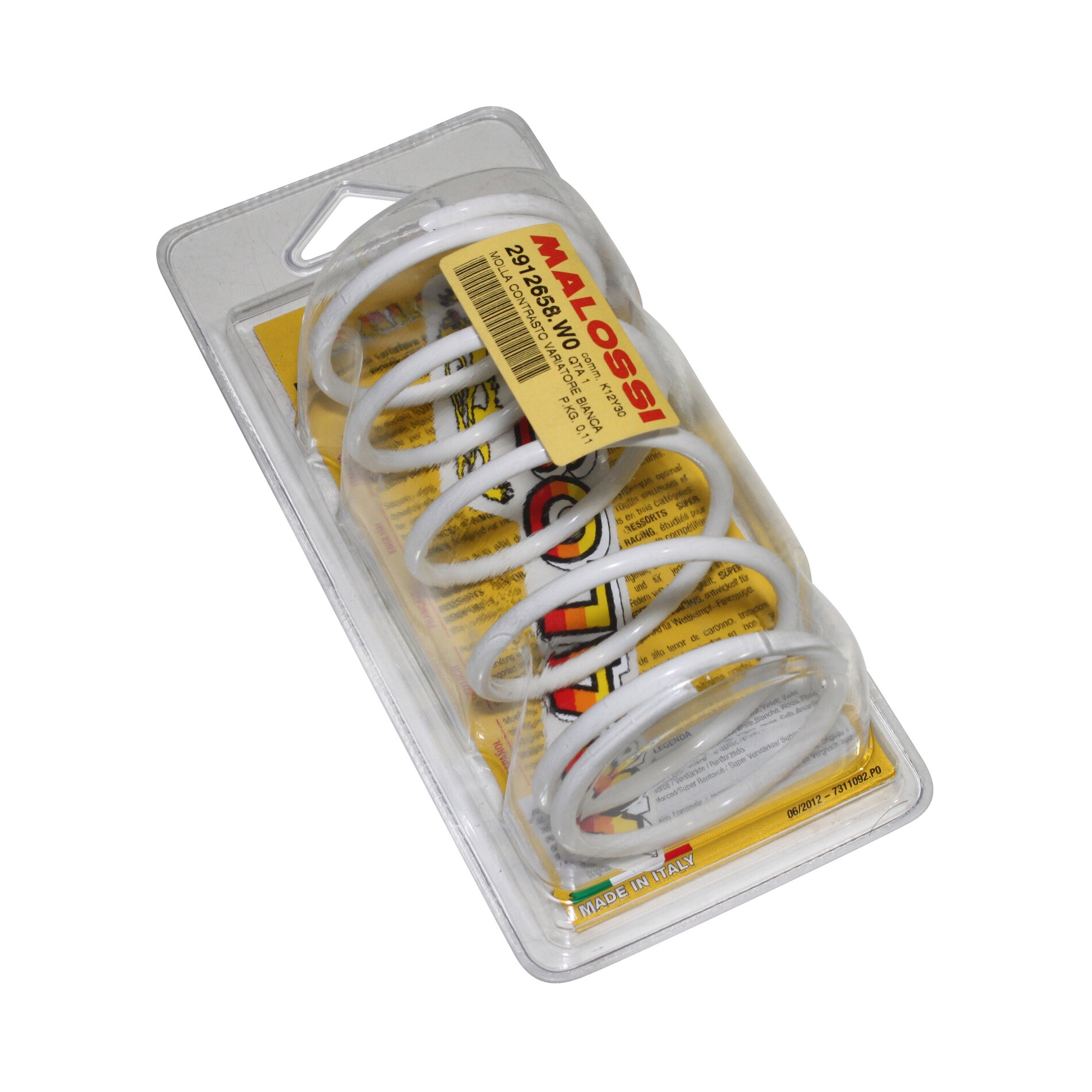 Ressort variateur Malossi blanc pour Peugeot tkr/trekker/Speedfight/Pi