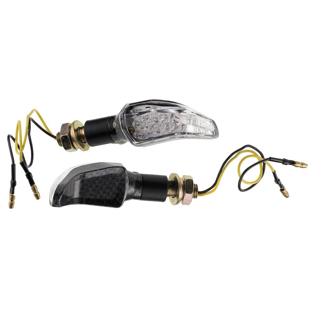 Clignotants Leds Moustache carbone