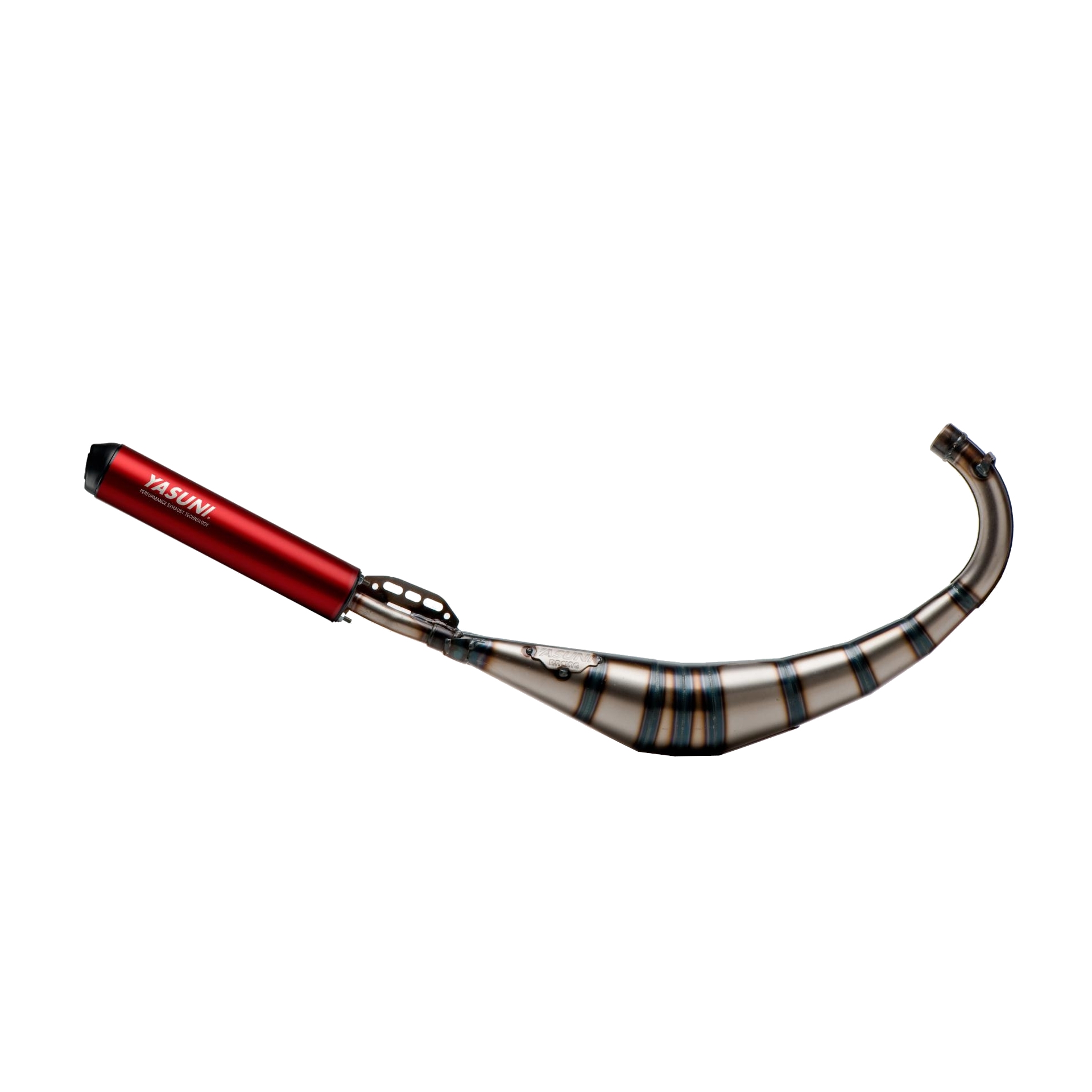 Pot d'échappement Yasuni R2 rouge Derbi/AM6