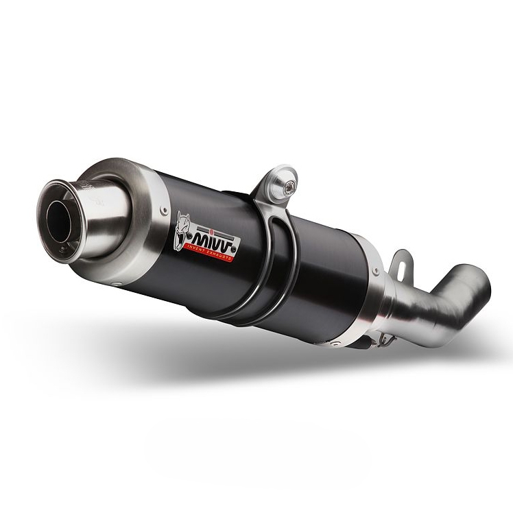 Ligne complète inox homologuée MIVV GP acier noir Yamaha MT125 15-