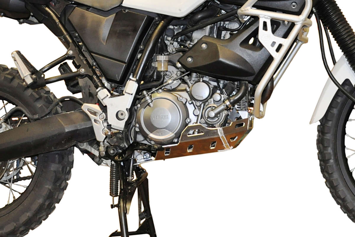 Sabot moteur Bihr aluminium gris pour Yamaha XT 660 Z Ténéré 08-12