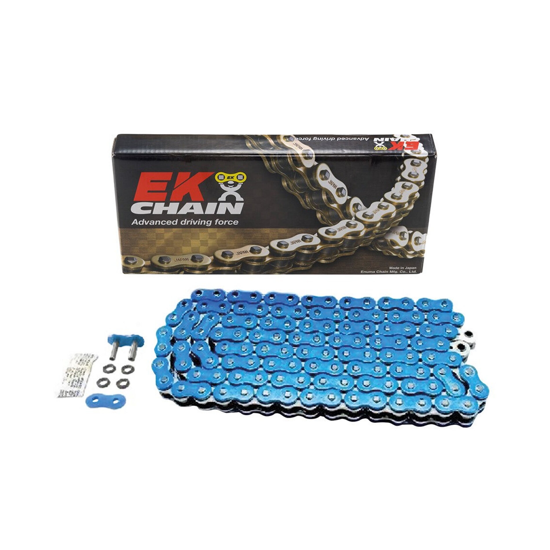 Chaîne EK 525 QX-Ring 120 maillons bleu