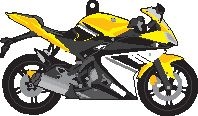 Porte clés Yamaha YZF-R 125