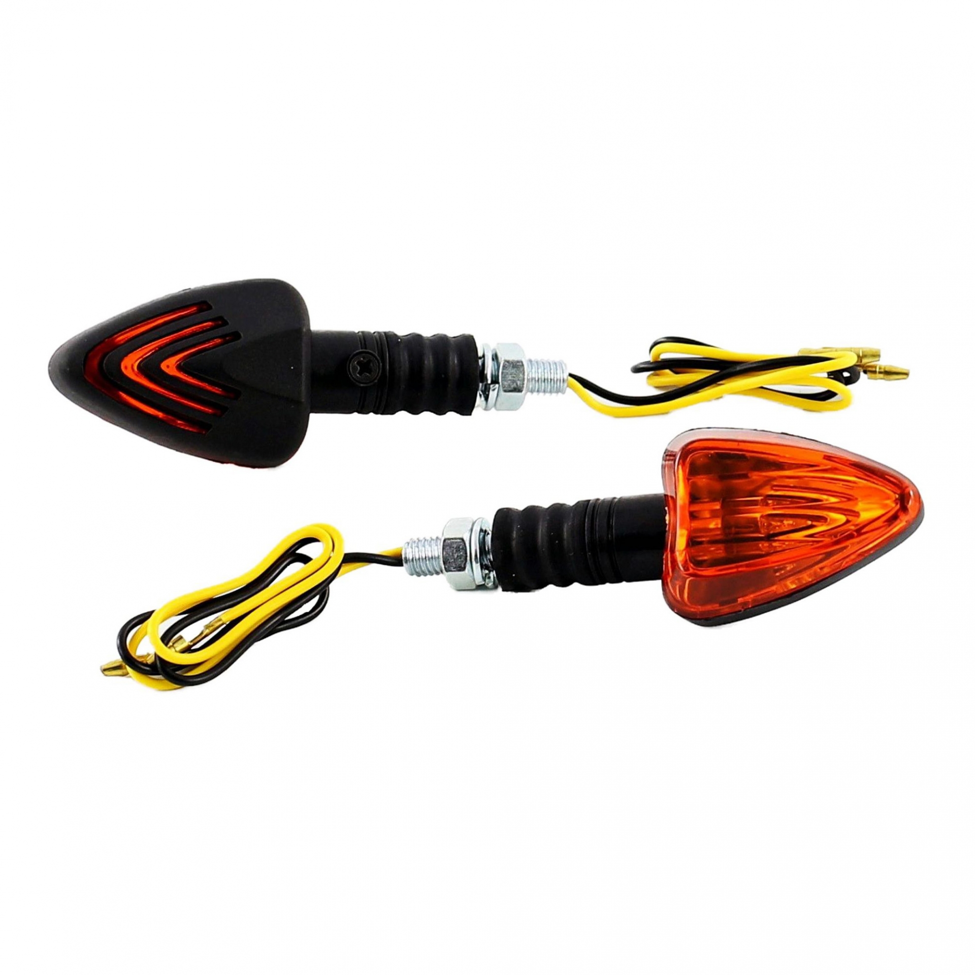Clignotants Replay mini triangle orange/noir à ampoule