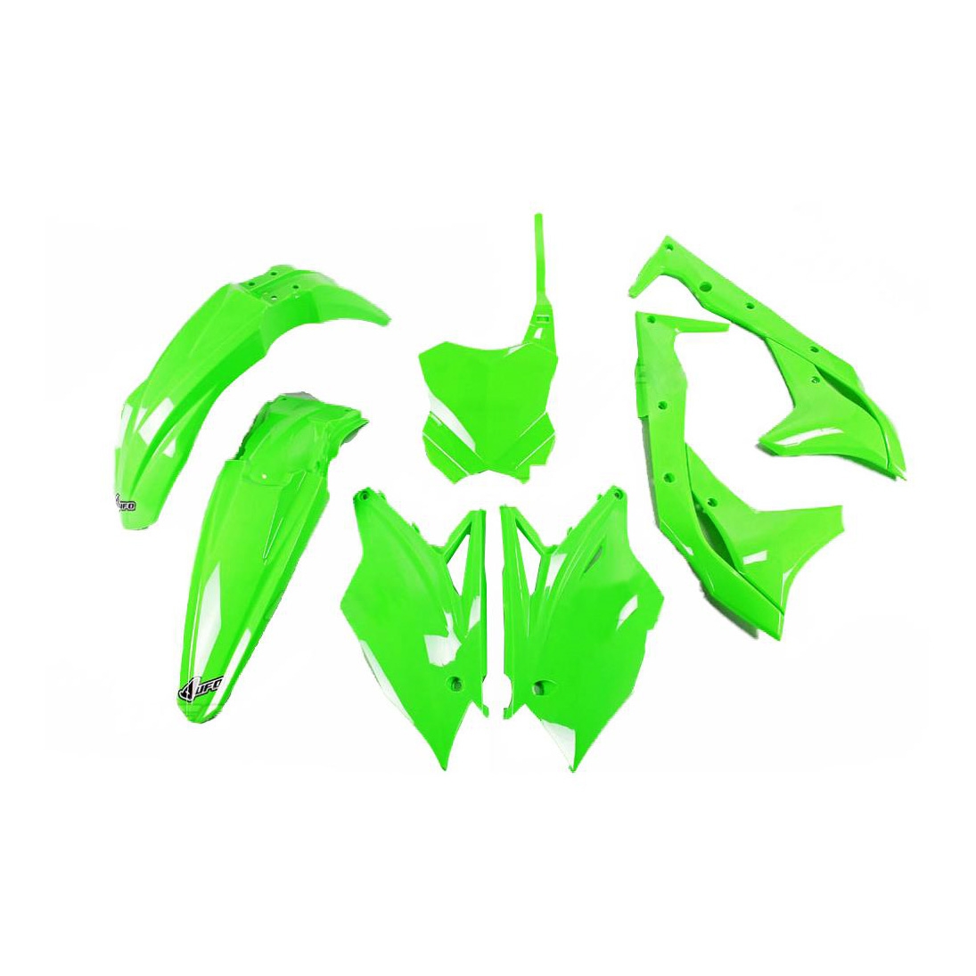 Kit plastique UFO Kawasaki 250 KX-F 2018 vert fluo