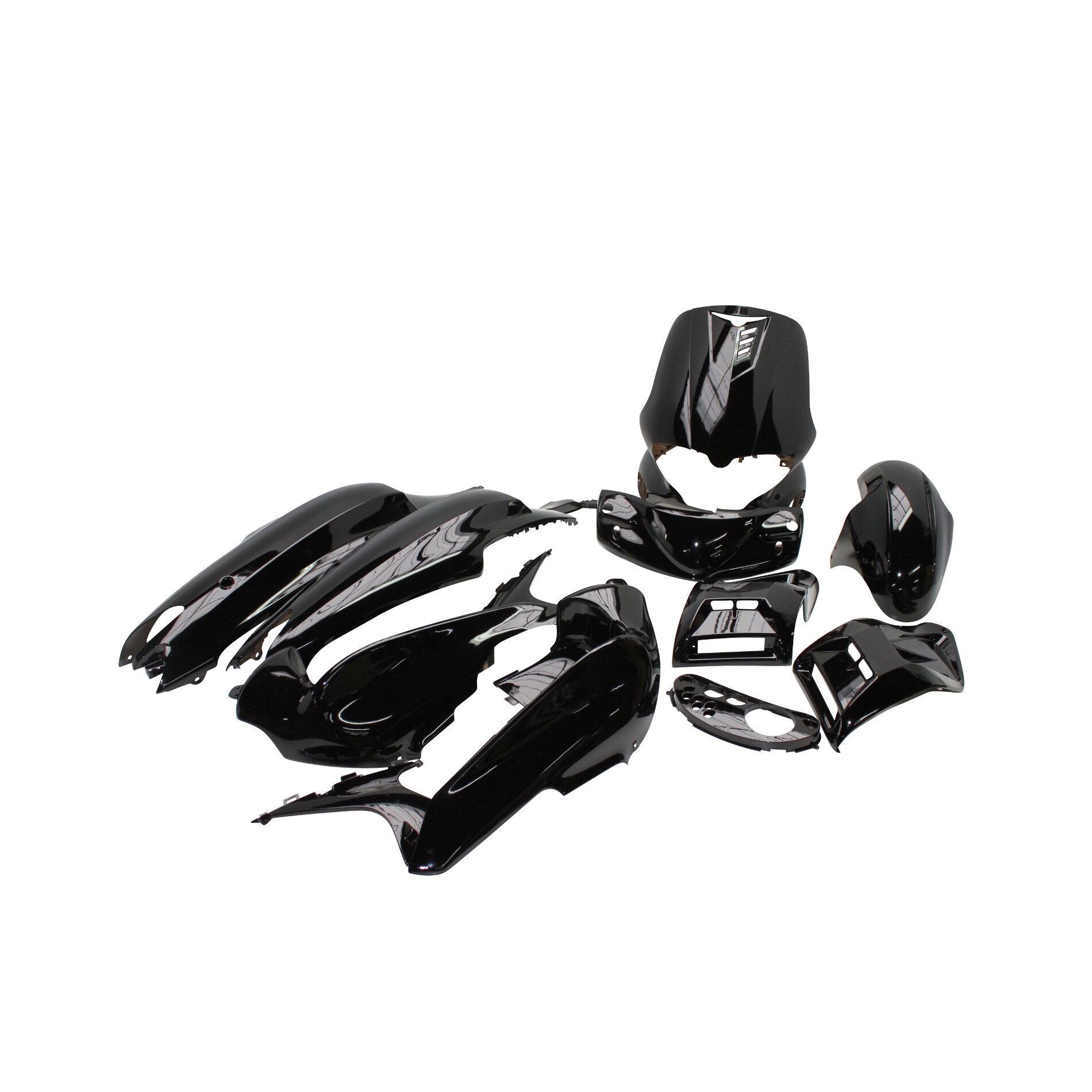 Kit carrosserie 12 pièces noir brillant adaptable Runner