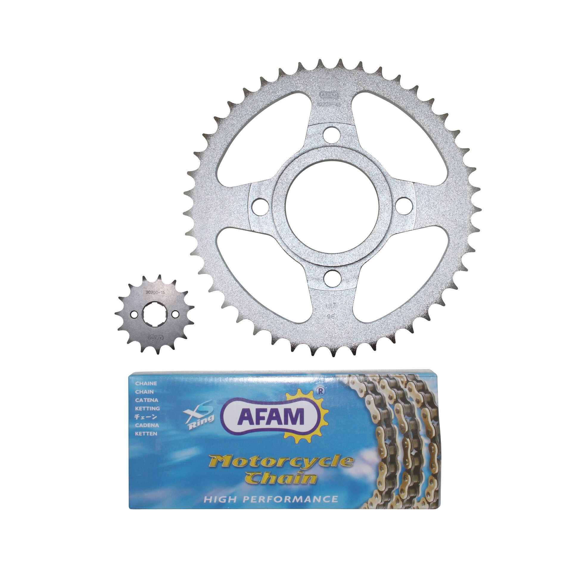 Kit chaîne Afam 15x45 Daelim 125 Daystar 08-11