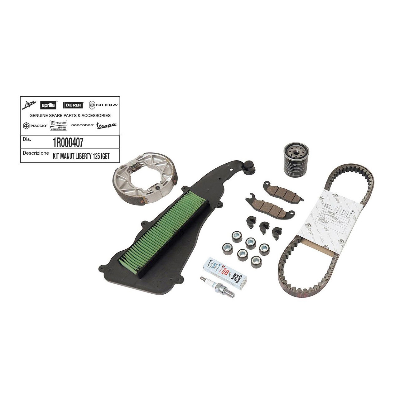Kit entretien Liberty 125 iGet 4T 3V IE ABS 2015-18