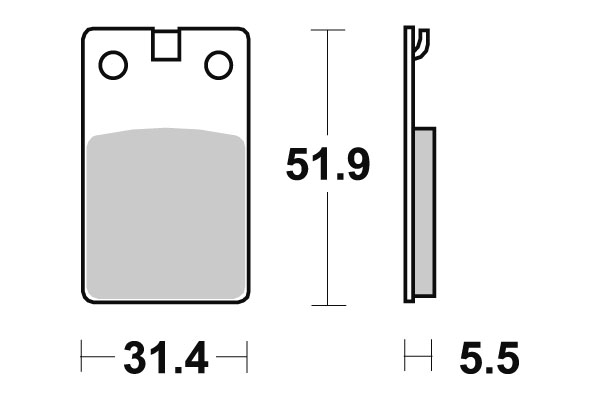 Plaquettes de frein SBS céramique 132HF
