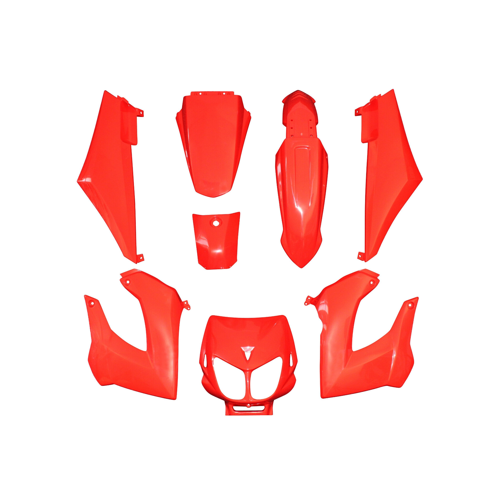Kit carrosserie 8 pièces rouge brillant adaptable senda drd x-treme/x-