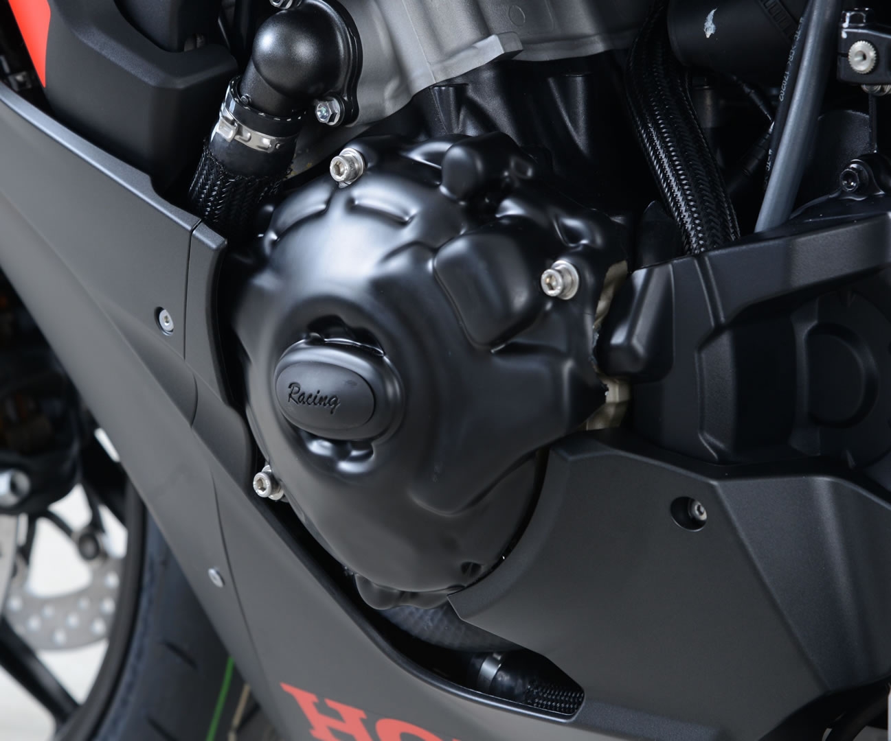 Couvre carter gauche R&G Racing noir Race Serie Honda CBR 1000 RR 17-1