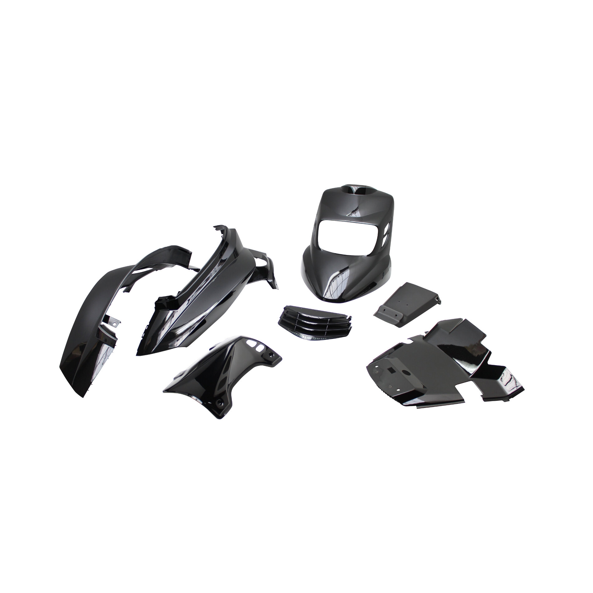 Kit carrosserie BCD V2 MBK Booster 04- noir