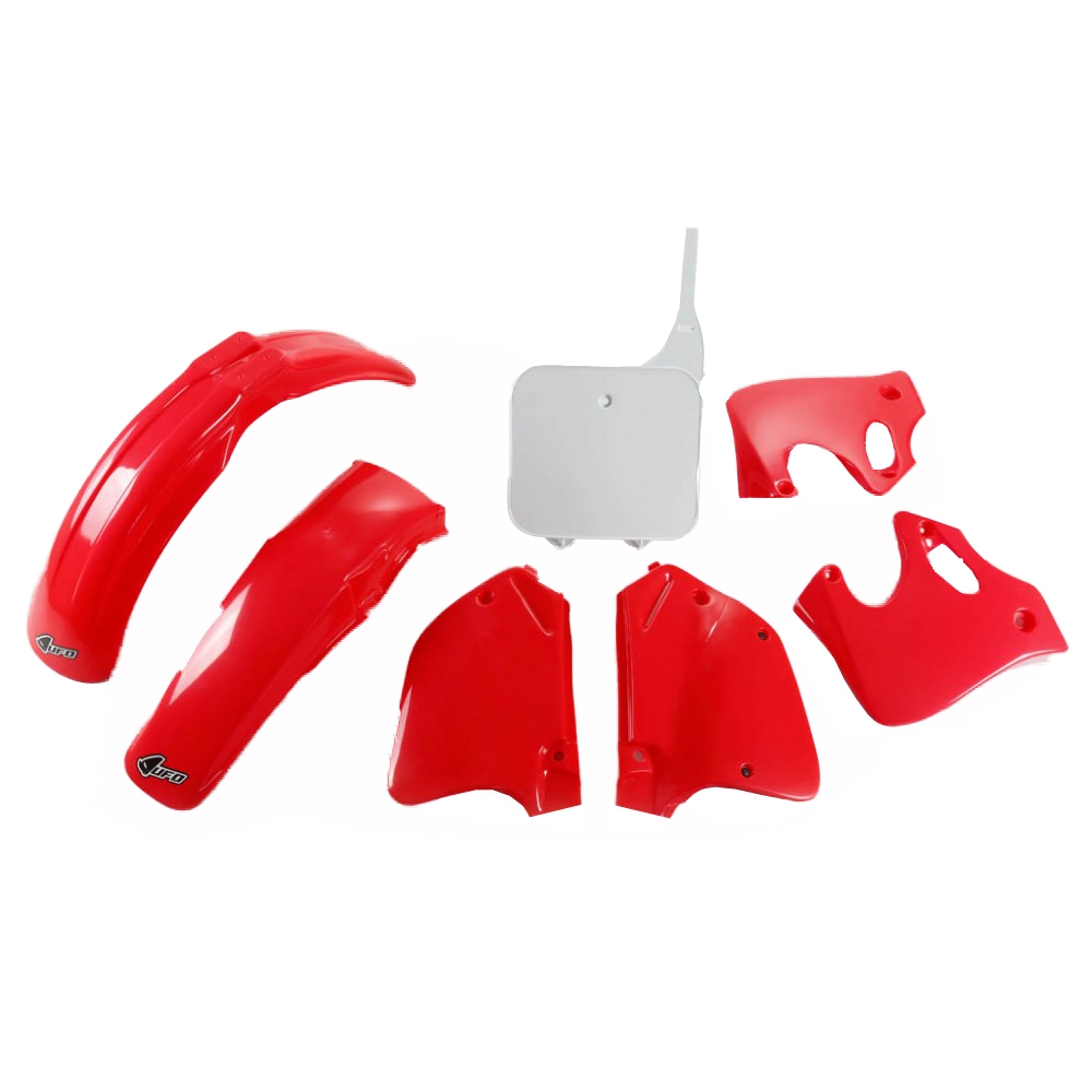 Kit plastique UFO Honda CR 125R 93-94 rouge/blanc (couleur origine)