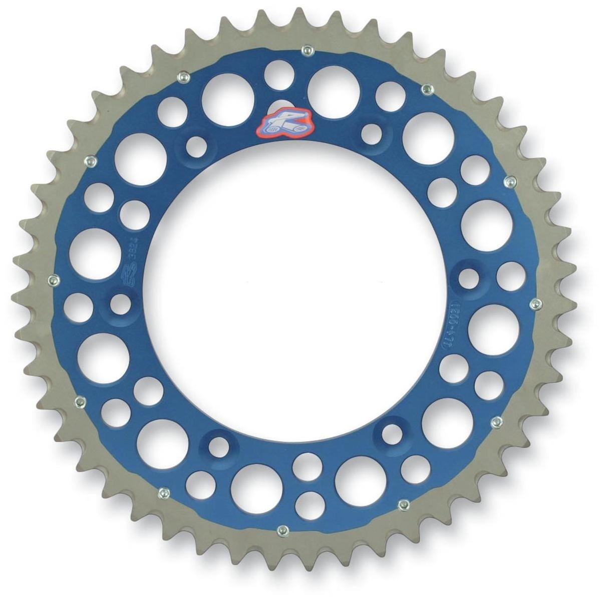 Couronne Renthal Twinring 50 dents bleue pour Yamaha YZ 250 F 14-16