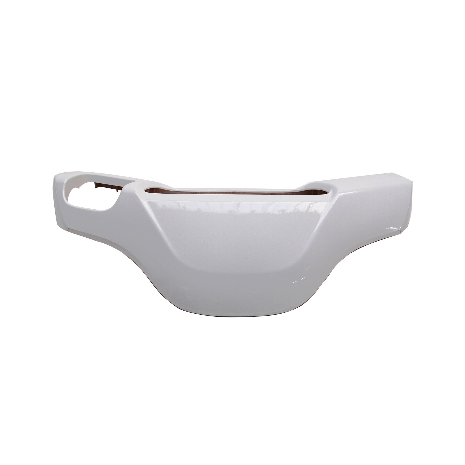 Couvre guidon blanc brillant adaptable MBK 50 Booster 2004>/Yamaha 50