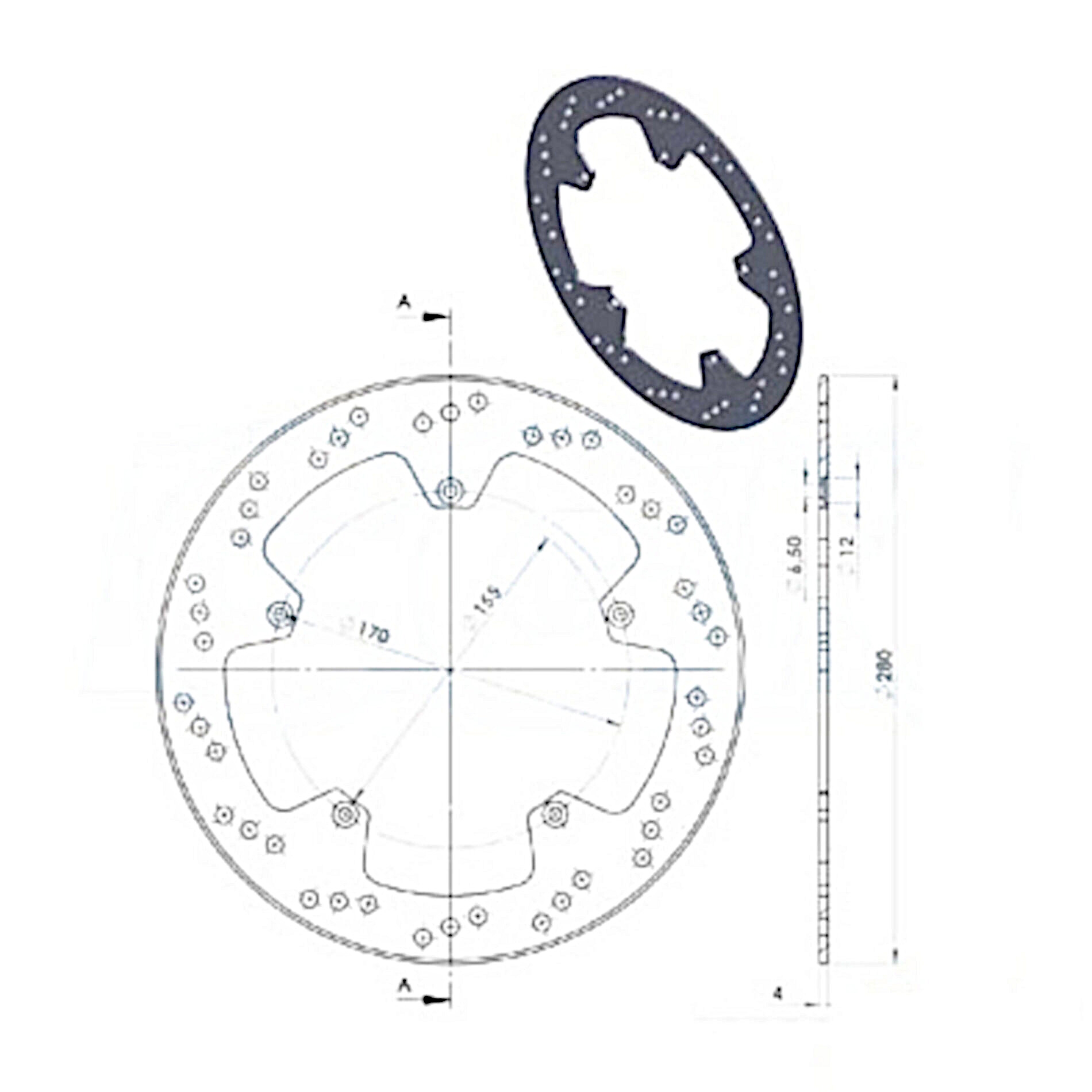 Disque de frein NG Brakes Disc D.280 avant Aprilia RS 1999> MBK X-POWE