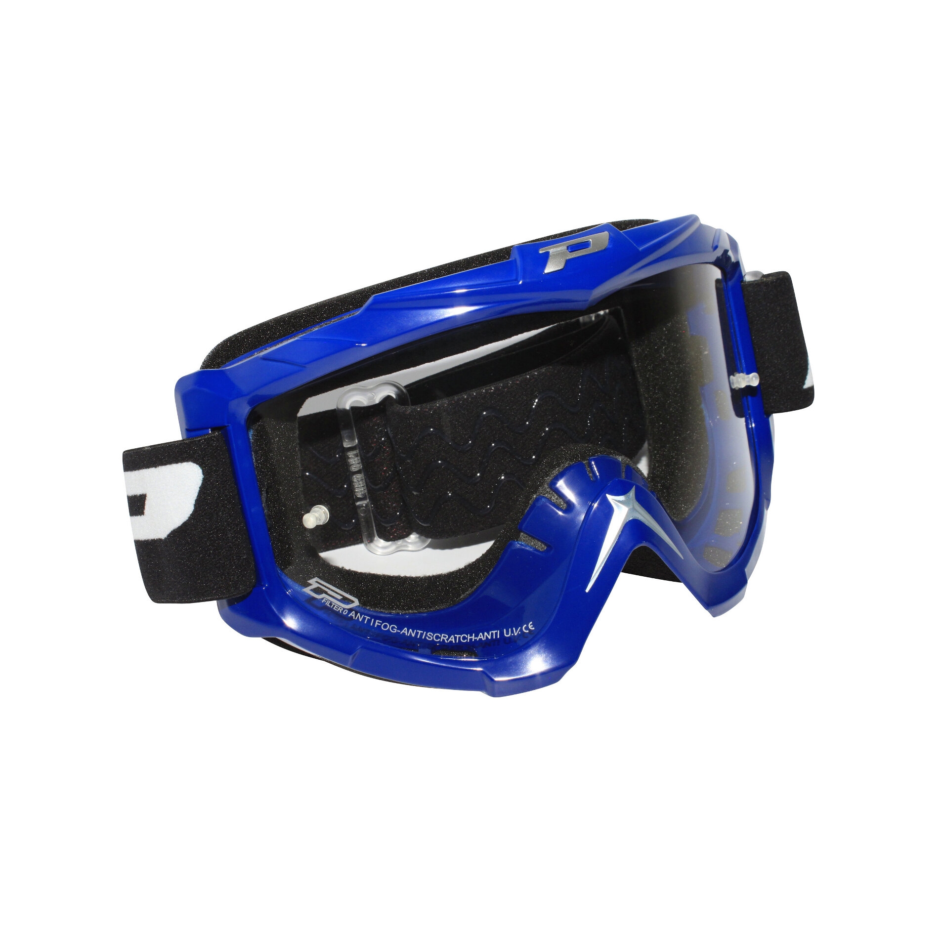 Masque cross moto Progrip 3301 bleu