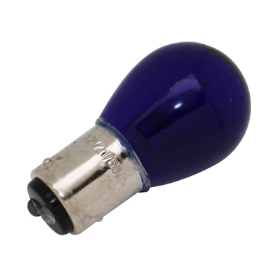 Ampoule BAY15D S25 stop/feu 12V 21/5W Bleu