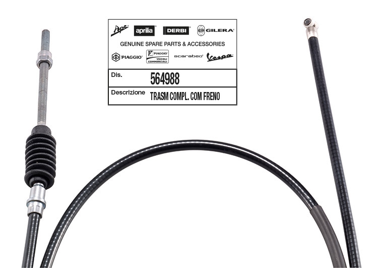 Câble de frein arrière Piaggio Zip Air 50/Zip SP 50