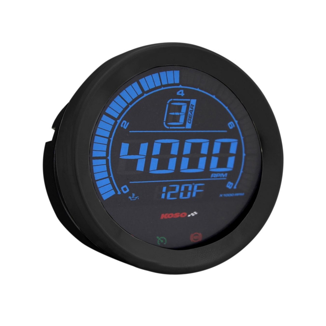 Compte-tour Koso HD-02R Harley Davidson noir