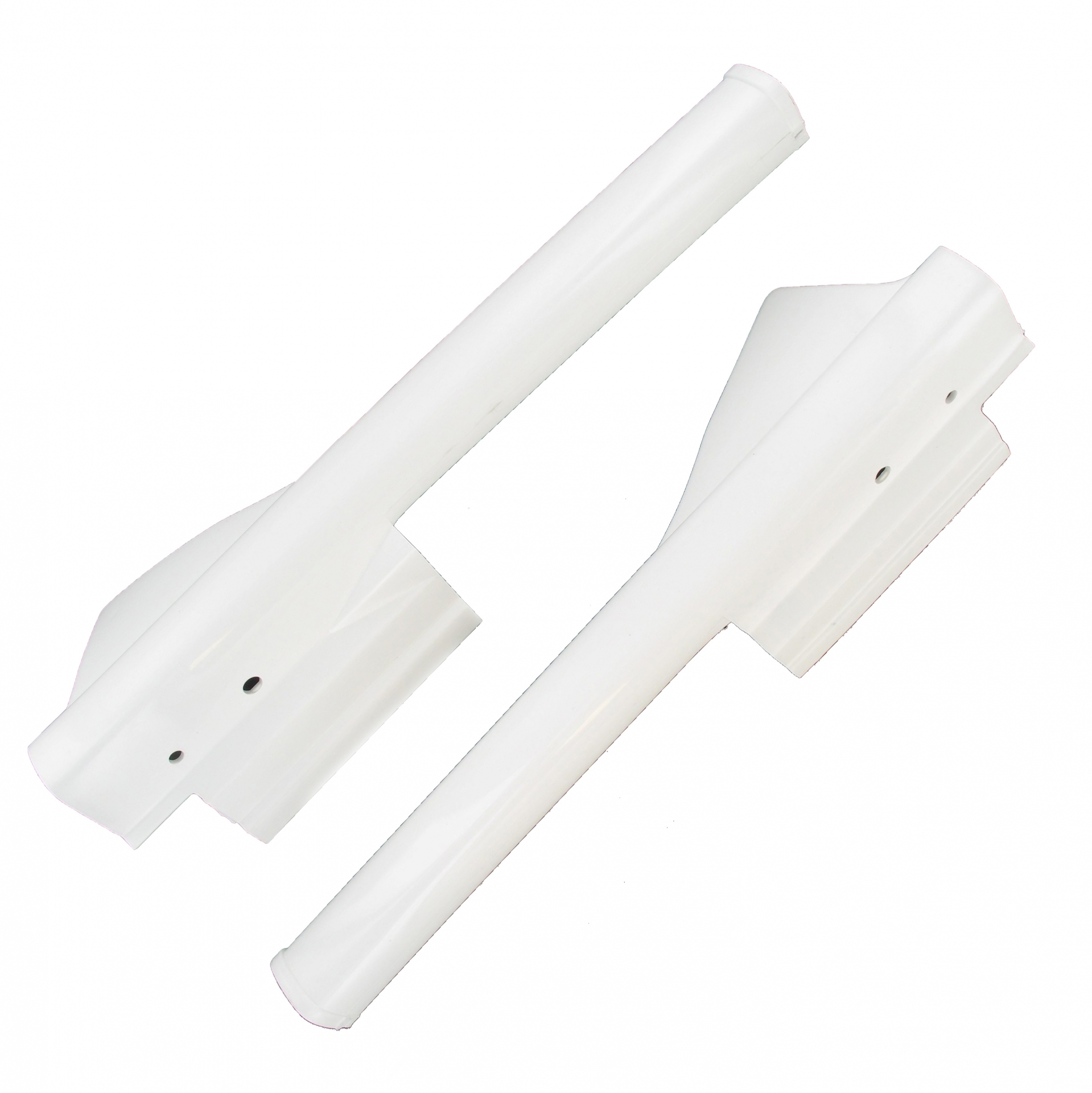 Paire de capotages de fourche blanc Peugeot 103 MVL / Vogue