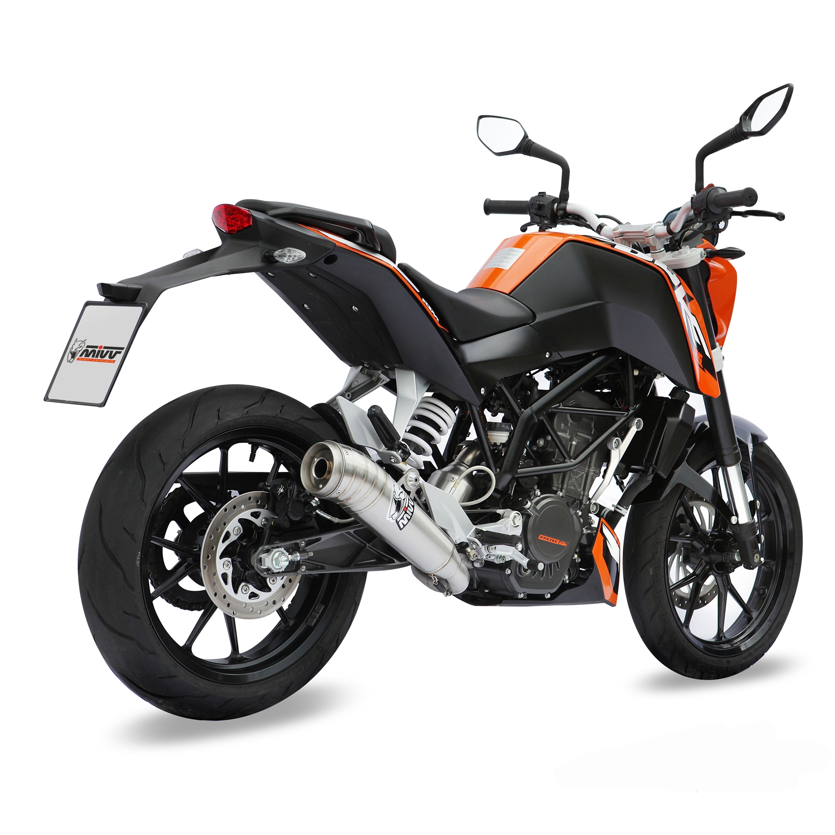 Ligne complète 1x1 MIVV Ghibli inox KTM 125 / 250 Duke 11-