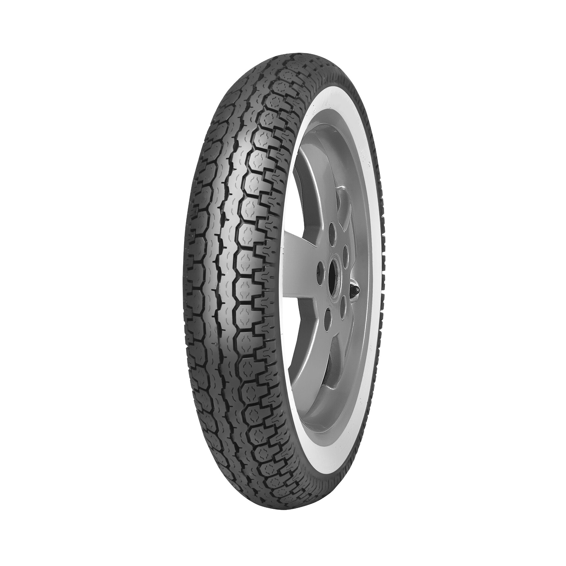 Pneu scooter classique Mitas B14 3.50-10 51J Flancs blancs