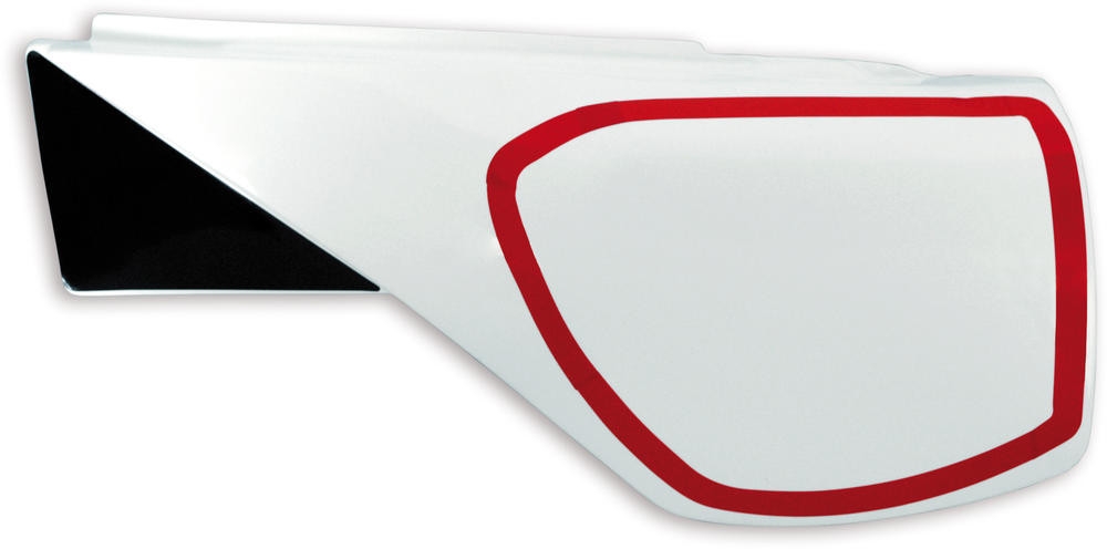 Plaques numéro latérales UFO Type Yamaha 600 TT 84-92 blanc
