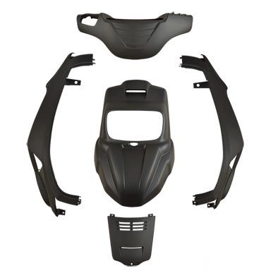 Kit carénage MBK Booster / Yamaha Bw's 04- noir mat