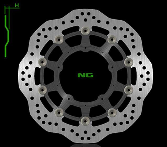 Disque de frein flottant pétale NG Honda 750 X-ADV