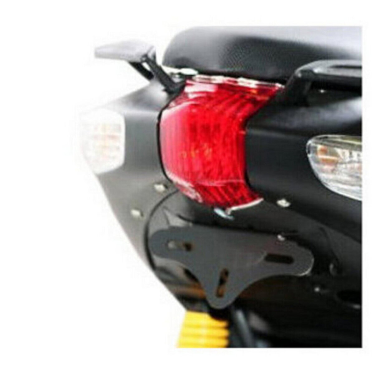 Support de plaque dimmatriculation R&G Racing noir Aprilia SR 50 05-0