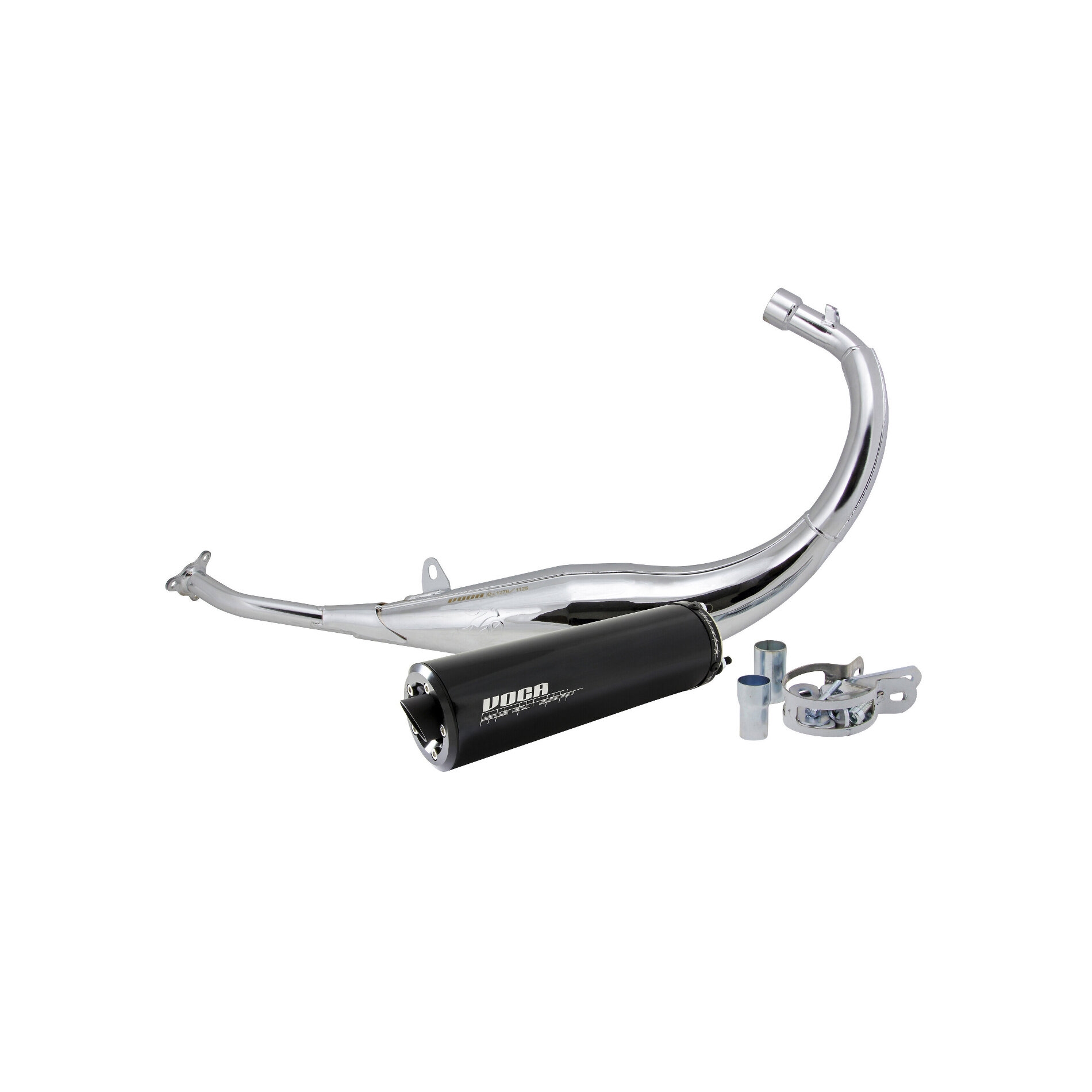 Pot Voca Racing Chromed Noir 50cc Minarelli AM6