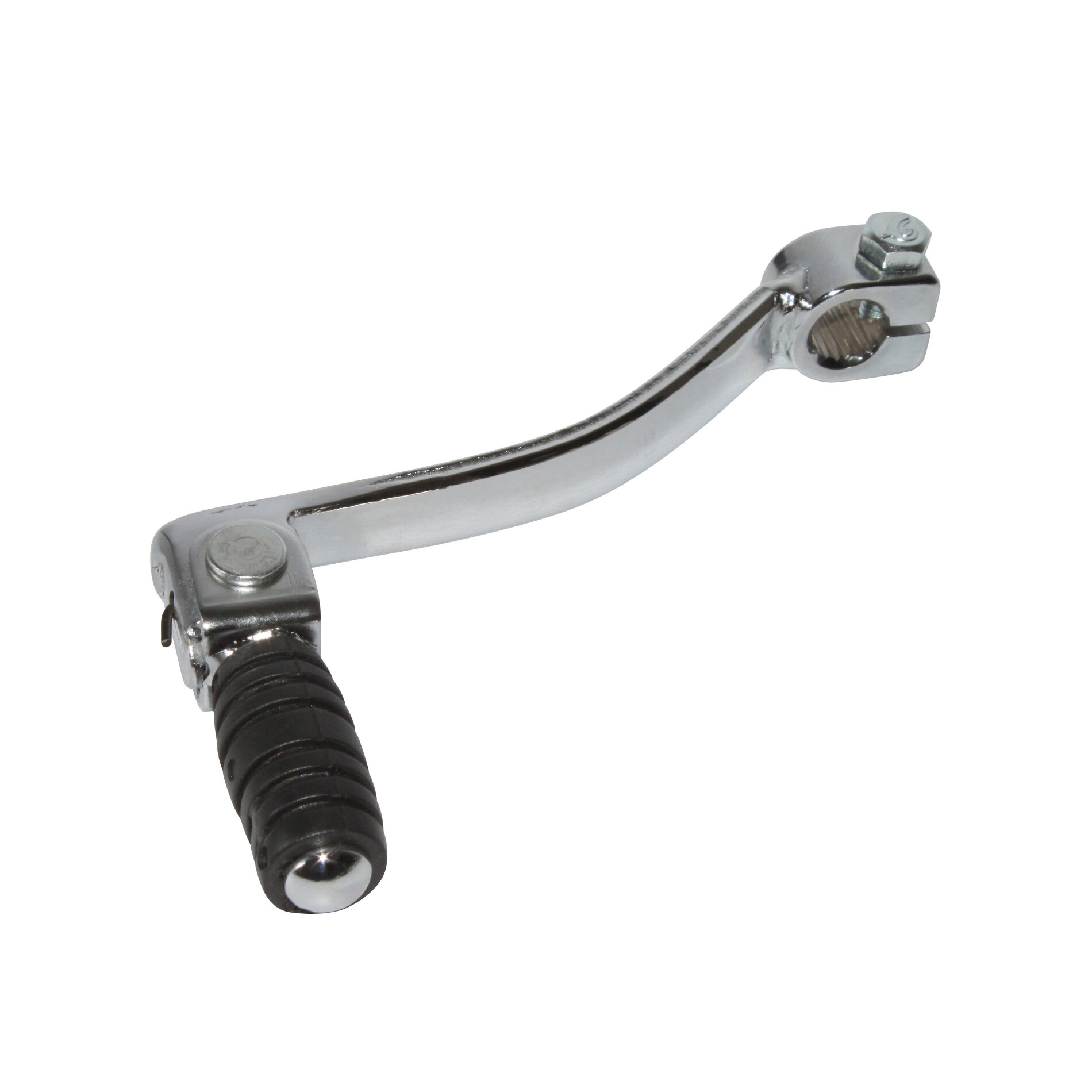Sélecteur de vitesse acier pliable chrome adaptable derbi senda
