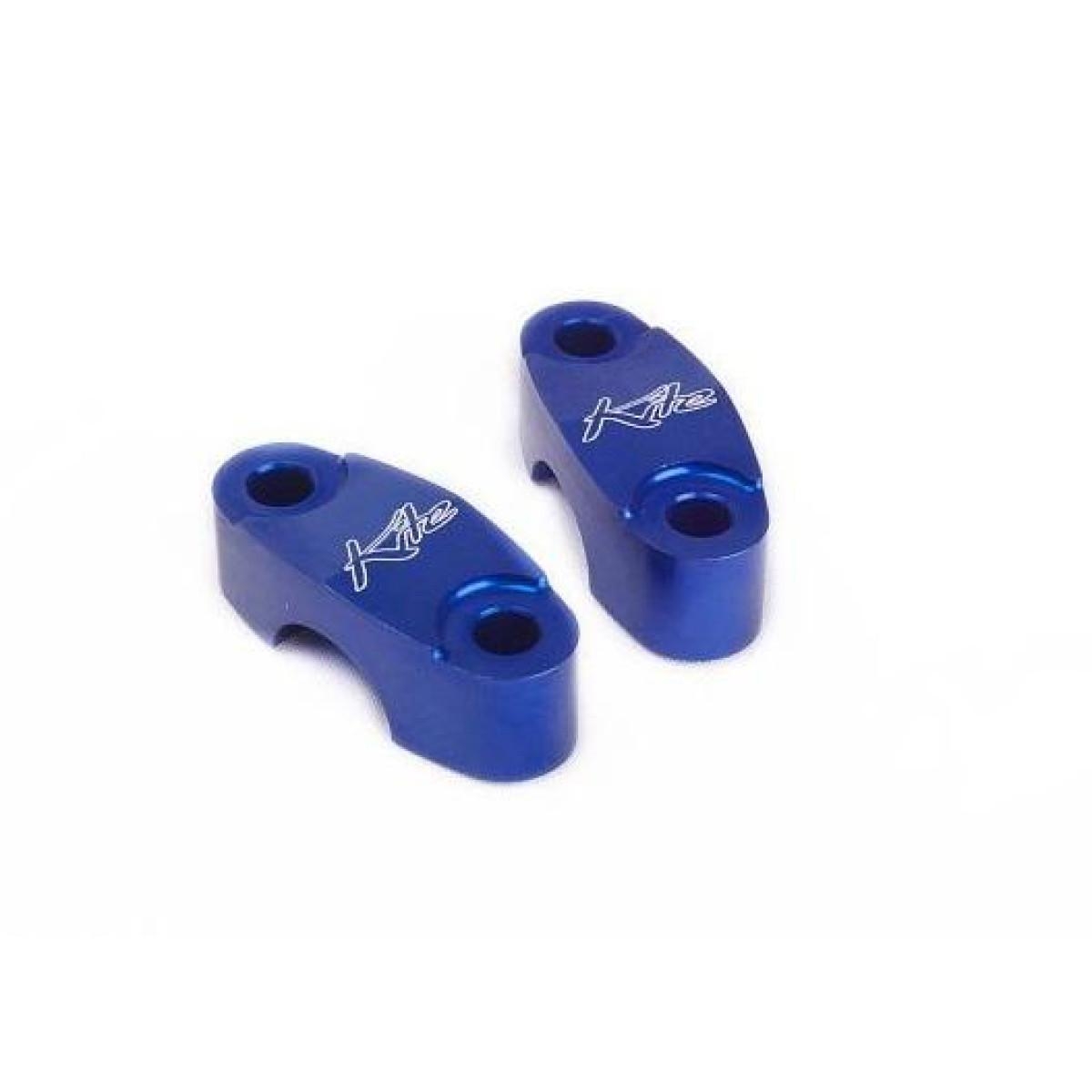 Paire de pontets supérieurs Kite Ø22mm bleu