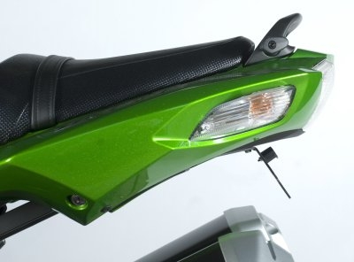Support de plaque dimmatriculation R&G Racing noir Kawasaki ZZR 1400