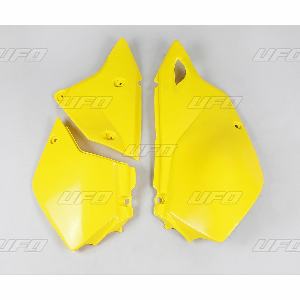 Plaque numéro latérale UFO Suzuki DR-Z 400E 00-05 jaune (jaune RM 01-1