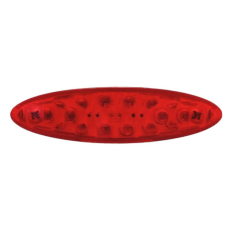 Feu arrière rouge à LED 1Tek avec éclairage de plaque.
