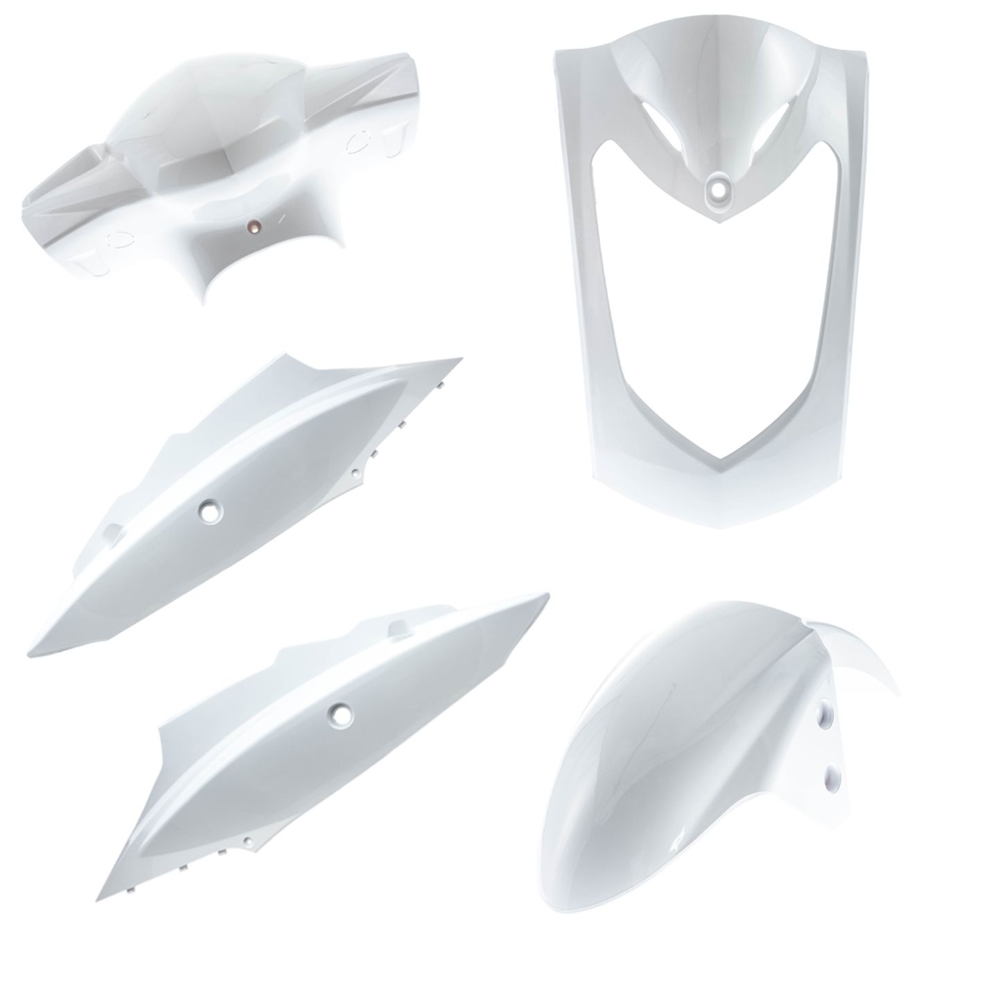 Kit carénage One Italia blanc pour Kymco agility 2007>08