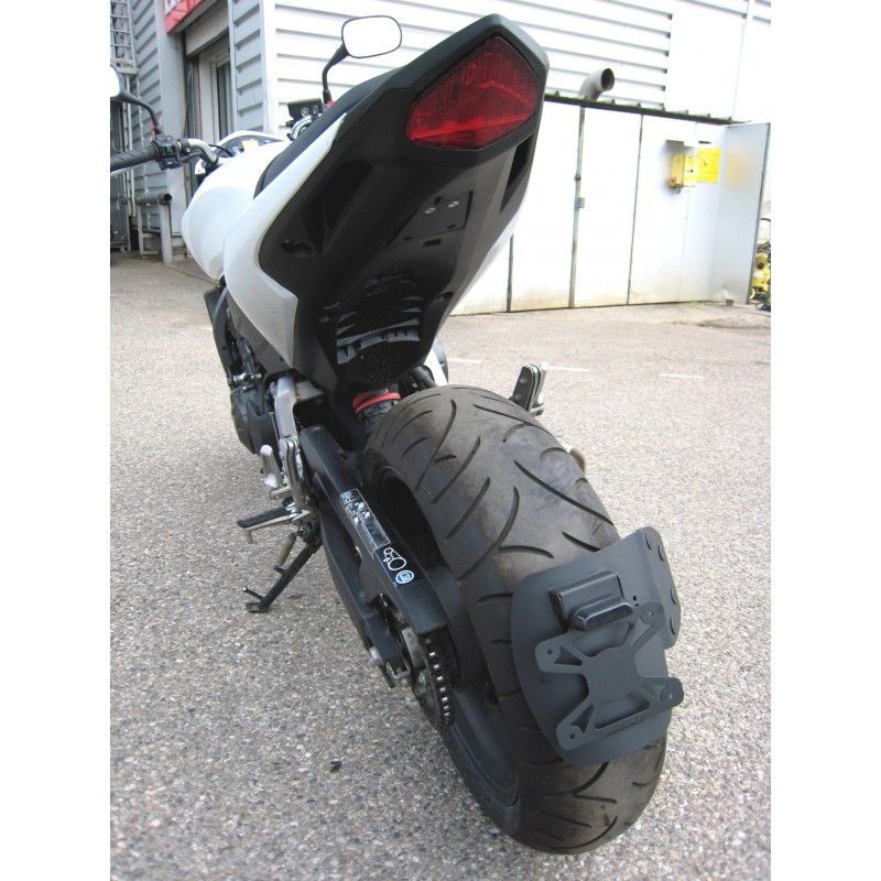 Support de plaque lèche-roue Honda 600 HORNET - CBR 600 F 11-14 noir