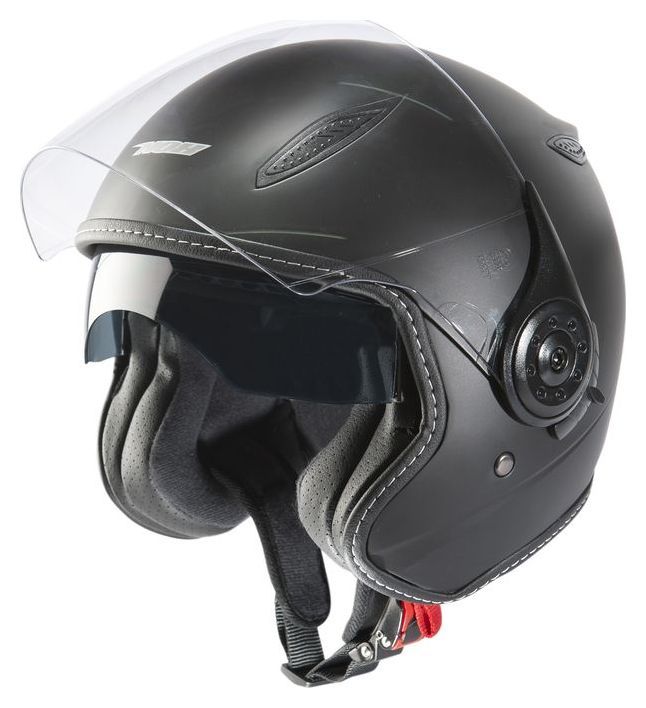 Casque jet Nox N180 noir mat double écran - XS