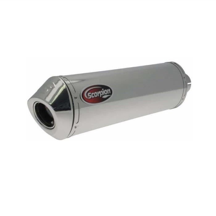 Silencieux Homologué Scorpion Factory Ovale Inox pour Yamaha FZS 600 F